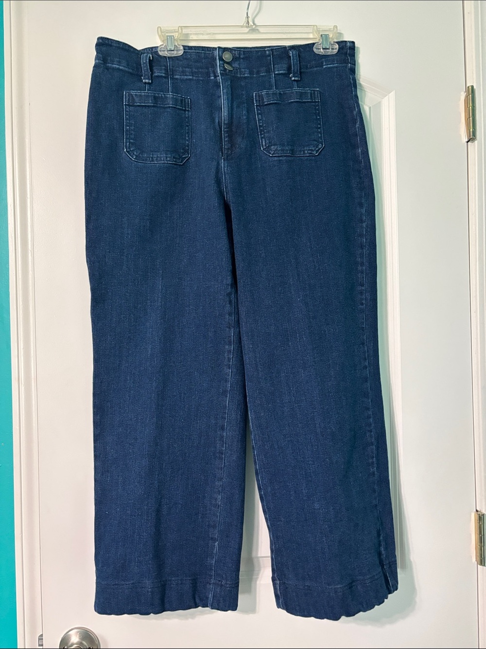 Women’s Dark Blue Relaxed Jean Trouser